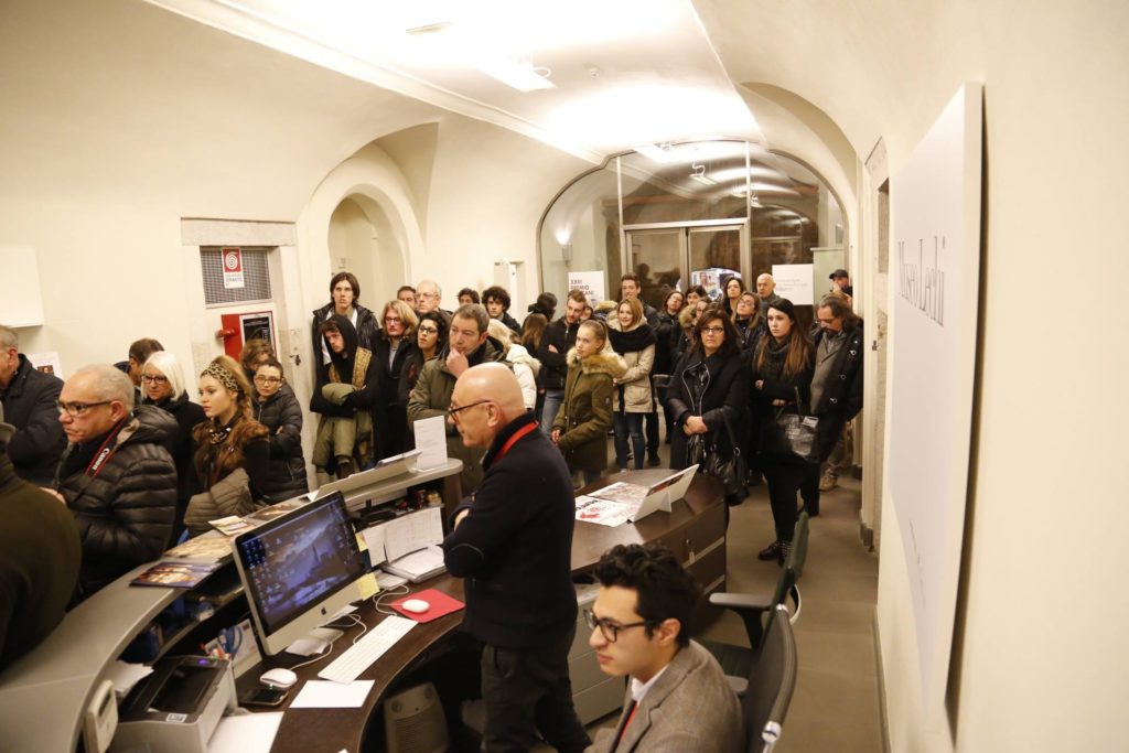 Al Museo Lechi di Montichiari durante l'inaugurazione